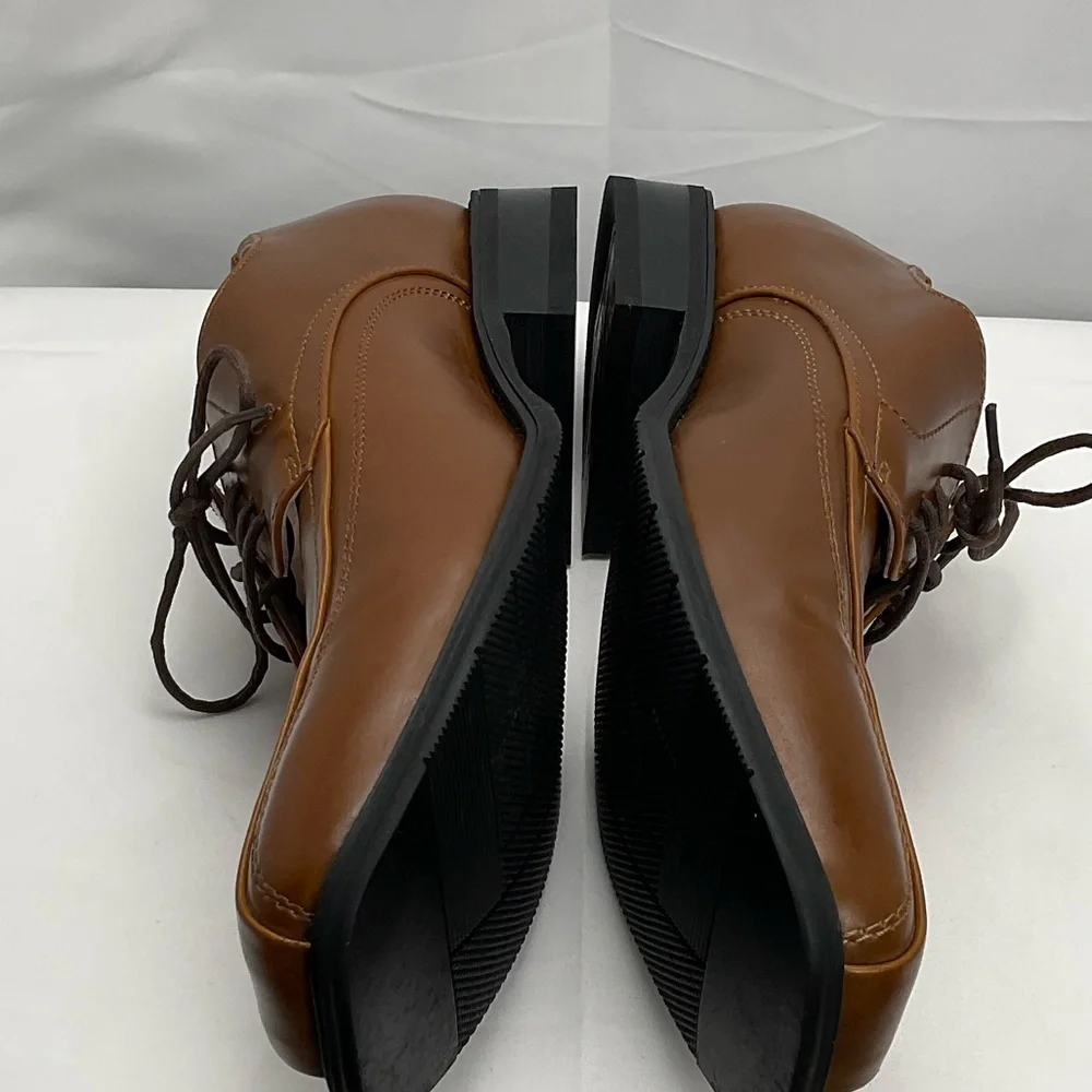 JF J.Ferrar Men's Sz10 Tan Leather Oxfords‎ #0224